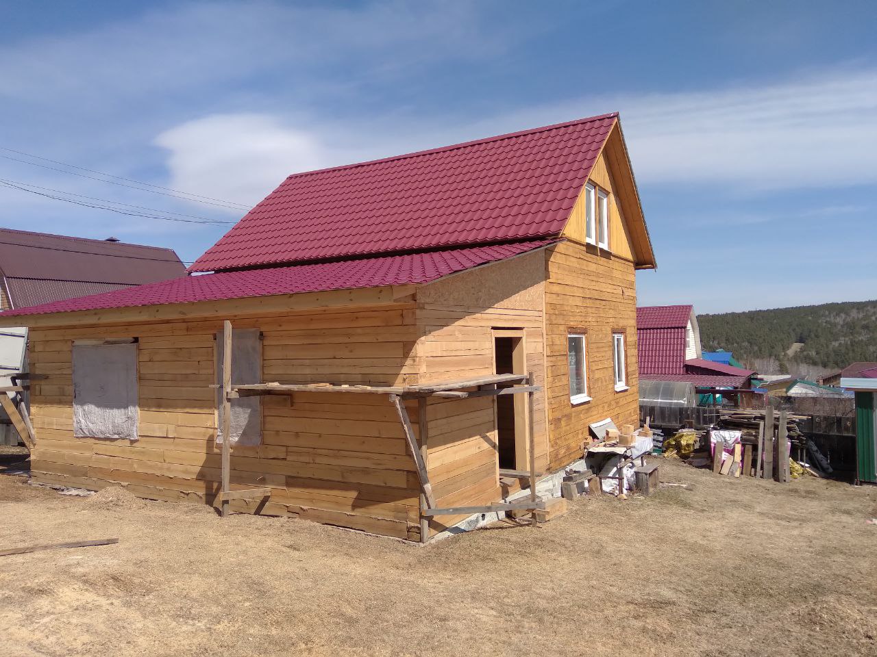 Дом из бруса с мансардой 135 м²